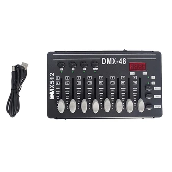 1 ШТ. DMX Контроллер Mini DJ Lights Консольное Управление Dmx512 LED Stage Light Лазерный Проектор Движущаяся Головка Дым Холодный Изображение