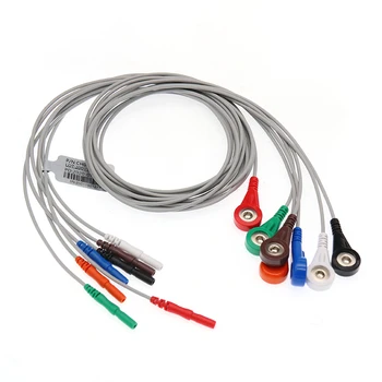 10 компл./лот, 7-жильный кабель Холтера в стиле Din 1,5 мм и подводящие провода с защелкой AHA Изображение