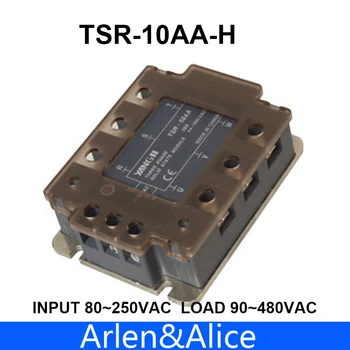 10AA TSR-10AA-H Трехфазный высоковольтный тип SSR входной сигнал 80 ~ 250VAC нагрузка 90-480VAC однофазное твердотельное реле переменного тока Изображение