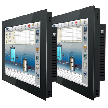 12,1-дюймовый встроенный промышленный компьютер Мини-планшетная панель с резистивным сенсорным экраном Универсальный ПК для Win10 Pro 1024 * 768 Изображение