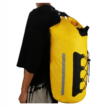 15Л Открытый Водонепроницаемый Сухой рюкзак Водный Плавающий мешок Roll Top Sack для Каякинга Рафтинга Катания на лодках Река Изображение