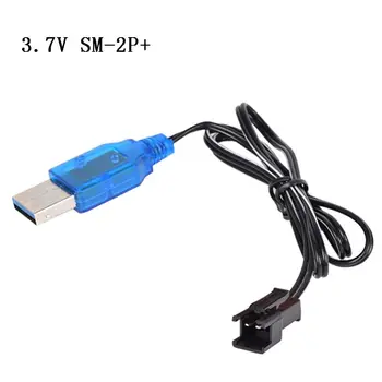 1Шт 3,7 В 400 мА NiMH/NiCd аккумулятор USB зарядное устройство пакеты SM 2P Передняя вилка Электрическая игрушка USB кабель для зарядки Изображение