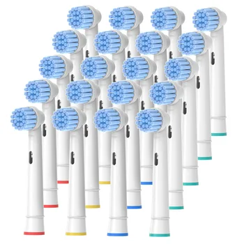 20 Шт. Профессиональных Головок для Электрических Зубных щеток, Совместимых С Oral-B Braun - Сменные головки Refill Pro 500/1000/1500/3000/375 Изображение