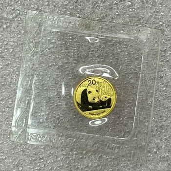 2011 Китай Золотая монета Панда весом 1/20 унции/слиток 20 юаней Изображение