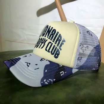 2023, яркая шляпа с буквенным принтом в стиле пэчворк Для Мужчин, трендовая брендовая бейсболка с плоским краем, Солнцезащитный крем для отдыха на открытом воздухе Контрастного цвета Изображение