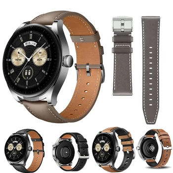 22 мм Кожаный ремешок для Huawei Watch Buds, Часы Gt3 Pro, Ремешок для часов Huawei Gt3 46 мм Gt 2 Pro, Аксессуары для часов Для Мужчин и женщин Изображение