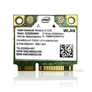 2230BNHMW Wireless-N 2230 300 Мбит/с PCI-E BT 4.0 + WIFI карта для Centrino Dell Inspiron 15Z 7720 M17X 14 5DVH7 13z 5323 14Z 5423 Изображение