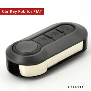3 Кнопки Флип Складной Чехол Для ключей Автомобиля Fiat 500 Punto Ducato Stilo Panda Remote Auto Key Pad Чехол Fob Remote Blade Изображение