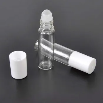 300x5 мл Стеклянная бутылка с роликом для эфирного масла, полезная для Ароматерапии, Духов и Бальзамов для губ, Стеклянная бутылка с роликом DHL SF EMS БЕСПЛАТНО Изображение