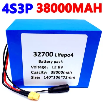 32700 Lifepo4 Batterij 4S3P 12,8 V 38Ah 4S 40A 100A Evenwichtige Bms Voor Elektrische Boot Неисправный источник питания 12V Изображение