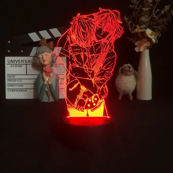 3D лампа из японской аниме-манги, ночник, меняющий цвет света, для украшения дома, подарок ребенку на День рождения, Манга Изображение