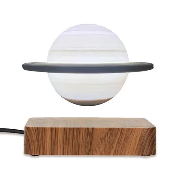 3D печать, Ночник с магнитной левитацией, лампа Сатурн, Плавающая Луна, освещение для детской комнаты, детский Рождественский подарок Изображение