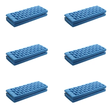 6X Персонализированная Складная водонепроницаемая подушка для сиденья из пенопласта (синяя) Изображение