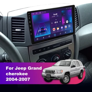 8 + 128 г 2 Din 10,1-дюймовый автомобильный мультимедийный плеер Carplay для Jeep Grand Cherokee 2004 2005 2006 2007 Android 12 GPS-навигатор WIFI Изображение