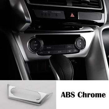 ABS Матовое углеродное волокно для Mitsubishi Eclipse Cross 2017 2018 Аксессуары Для автомобильного кондиционера, переключатель регулировки, панель, отделка Изображение