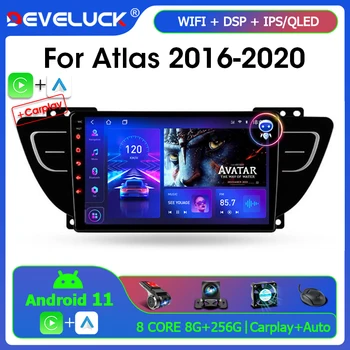 Android 2 din Для Geely Atlas NL-3 2016 - 2020 Автомобильный Радиоприемник Мультимедийный Видеоплеер Навигация стерео GPS 2din dvd Carplay Auto RDS Изображение