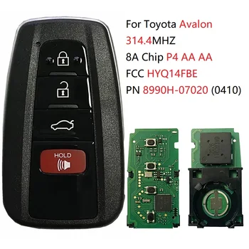 CN007136 FCC HYQ14FBE Для Toyota Avalon 4-кнопочный смарт-ключ 314,4 МГц 8A Чип P4 AA AA Номер детали 8990H-07020 (0410) Изображение