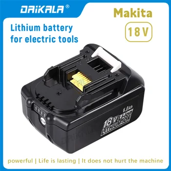 DAIKALA Makita 100% Оригинальная Литий-ионная Аккумуляторная батарея 18V Makita 6.0Ah Для Газонокосилки 18V BL1840 BL1850 BL1830 BL1860B Изображение