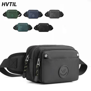 HVTIL уличная водонепроницаемая модная нейлоновая нагрудная сумка для мужчин, многофункциональная сумка-мессенджер через плечо, легкая удобная поясная сумка Изображение