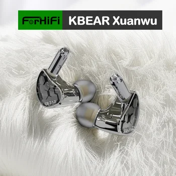 KBEAR Xuanwu Динамический драйвер, Проводные наушники-вкладыши с HD-микрофоном, усиленные басы для иммерсивного звучания, Наушники 2Pin 3,5 мм Изображение