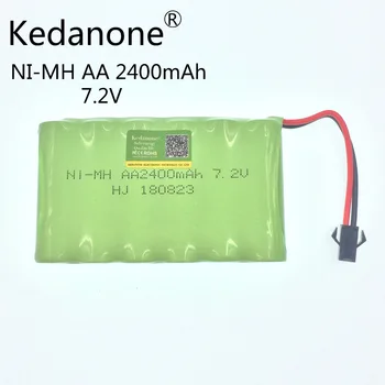 Kedanone 2400 мАч 7,2 В аккумуляторная батарея nimh 7,2 В/aa nimh аккумулятор ni-mh 7,2 В для электрической игрушки с дистанционным управлением Изображение