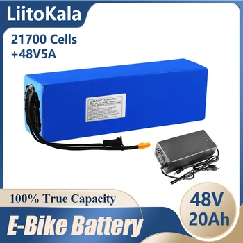 LiitoKala Оригинальный 48V 20AH Ebike аккумулятор 48V 1500W для электрического велосипеда аккумулятор для велосипеда Мощный электрический велосипедный аккумулятор XT60 Изображение