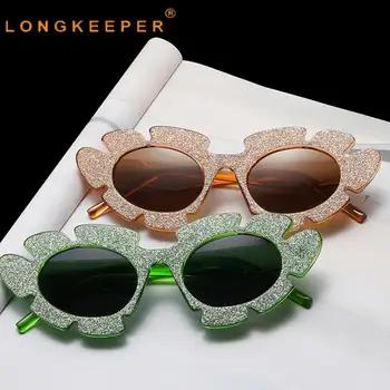 Long Keeper Новинка, Черные Солнцезащитные очки с цветами 