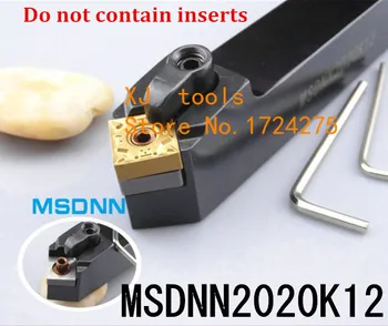 MSDNN2020K12 Режущие инструменты для токарного станка по металлу 20*20*125 мм, Цилиндрический токарный инструмент с ЧПУ, Внешний токарный инструмент, Тип MSDNN Изображение