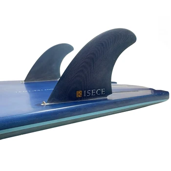 RISECE FCS 2 Двойные плавники для серфинга из цельного стекловолокна, большая однослойная основа, плавник для серфинга, плавник из цельного стекловолокна, 2 шт./компл. Изображение