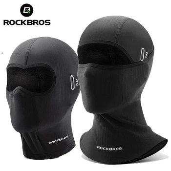 ROCKBROS, Летний головной убор с защитой от ультрафиолета, Маска для велоспорта, балаклава, Дышащая велосипедная маска с отверстиями, Быстросохнущая велосипедная маска-шарф Изображение