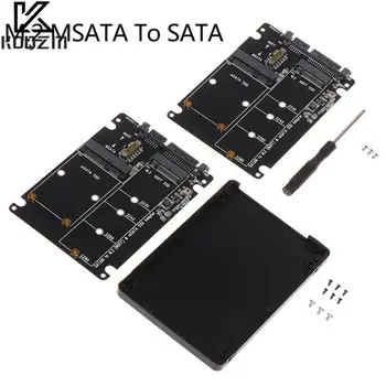 RYRA SATA Для M2 NGFF SATA SSD MSATA SSD Адаптер M.2 Твердотельный накопитель SSD для Sata3 Коробка для внешнего жесткого диска Ngff Msata Для последовательного порта Изображение