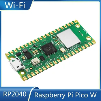 Raspberry Pi Pico W С беспроводным модулем Wi-Fi, Двухъядерный ARM Cortex MO + RP2040, плата для разработки микроконтроллера для Micro Python Изображение