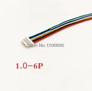 SH1.0 6-контактный штекерный разъем С проводным кабелем 8 см Изображение