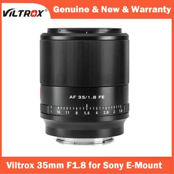 VILTROX 35 мм f/1,8 F1.8 STM Полнокадровый объектив с автоматической фокусировкой с большой Диафрагмой для Камер Sony E-Mount A7II A7III A7RIII A7SIII A7IIII A7II A7R Изображение