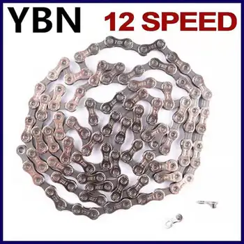 YBN 12 Скоростная 11 Ступенчатая Цепь Подходит Для Sram MTB Горный Велосипед Велосипедная Цепь 12S 118L 126L 11S 116L Изображение