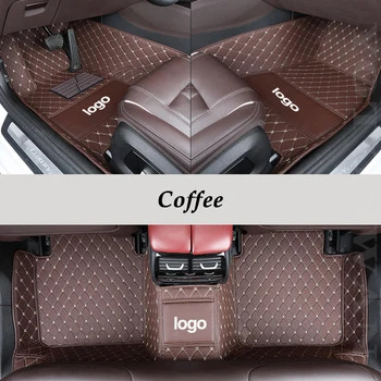 YOTONWAN Изготовленный На Заказ Кожаный Логотип Полное Покрытие Автомобильного Коврика 100% Для Lsuzu Все модели JMC D-MAX Mu-X Автоаксессуары водонепроницаемые Изображение
