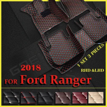 Автомобильные коврики для Ford Ranger 2018 Пользовательские автоматические накладки для ног автомобильный ковер Изображение