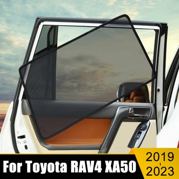 Автомобильный Солнцезащитный Козырек На Боковое окно, Шторка, Защитный Козырек, Козырек Для Toyota RAV4 2019-2021 2022 2023 RAV 4 XA50 Hybrid Изображение