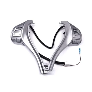 Автомобильный серебристый Многофункциональный комбинированный переключатель управления рулевым колесом для 2013 Teana Изображение