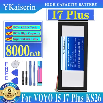 Аккумулятор YKaiserin 8000mAh LR3912584 для планшетного ПК VOYO I5 I7 Plus I7Plus KS26 Изображение