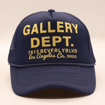 Бейсбольная кепка GALLERY DEPT, мужская Уличная сетчатая шляпа Дальнобойщика с Граффити, Женская Повседневная Кепка с буквами, Высококачественная Модная солнцезащитная Кепка Tide Изображение