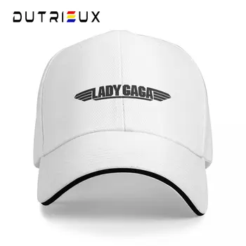 Бейсбольная кепка для мужчин и женщин Lady Gaga -Логотип Hold My Hand (черное на белом), кепки Ny Caps, детская кепка для мальчиков Изображение