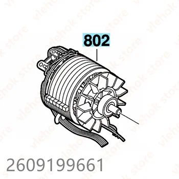 Бесщеточный двигатель постоянного тока для электроинструмента BOSCH GDR12V-EC GDS12V-EC GDS12V-115 GDR10.8V-EC PS82 GDS10.8V-EC PS42 GDR12V-110 2609199661 Изображение
