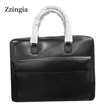 Большая вместительная деловая мужская сумка, мужской портфель юриста, мужской портфель, сумка для компьютера Изображение
