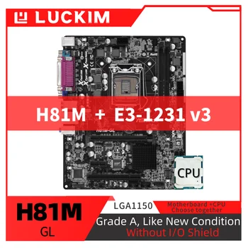 Восстановленная материнская плата H81M-GL LGA1150 E3-1231 v3 в комплекте с процессором Изображение