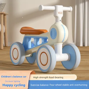 Детский Сбалансированный Велосипед для детей 1-3 лет, Детский самокат с педальным свободным Ударом для мальчиков и Девочек 2 лет, Детские Американские Горки Изображение