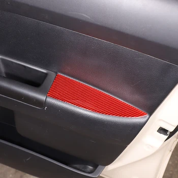 Для Kia Soul AM 2008 2009 2010 2011 2012 2013, мягкая автомобильная дверь из углеродного волокна, внутренняя панель подлокотника, накладка, наклейка, автомобильные аксессуары Изображение