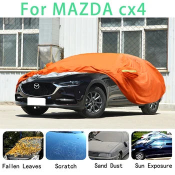 Для MAZDA cx4 Водонепроницаемые автомобильные чехлы, супер защита от солнца, пыли, дождя, автомобиля, защита от града, автоматическая защита Изображение