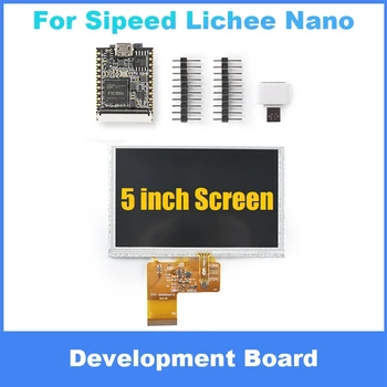 Для материнской платы Sipeed Lichee Nano + 5-дюймовый экран F1C100S Плата разработки для обучения программированию на Linux Изображение