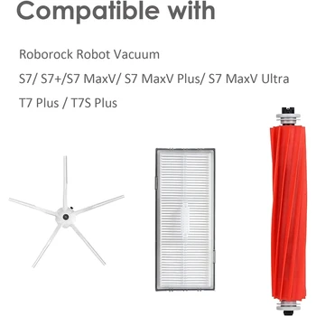 Запасные части и аксессуары для Roborock S7/S7 +/S7 MaxV/S7 MaxV Plus/T7 Plus/T7S Plus Вакуумный комплект для Roborock, Изображение